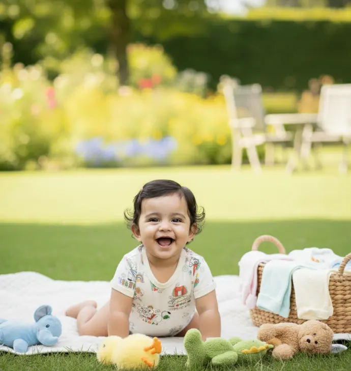 Organic cotton onesie for baby