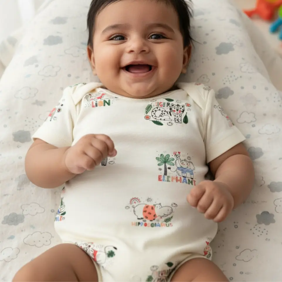 Animal Printed Onesie 6-12 Months