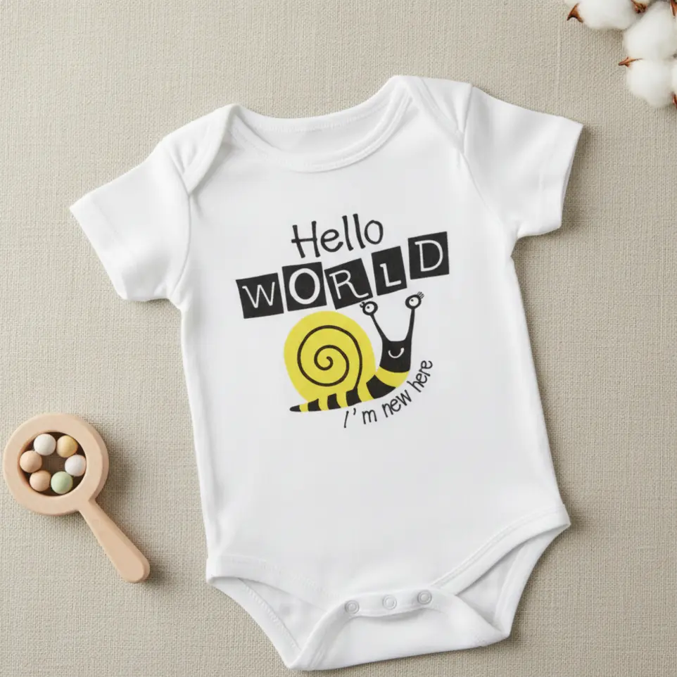 Hello World Onesie 6-12 months